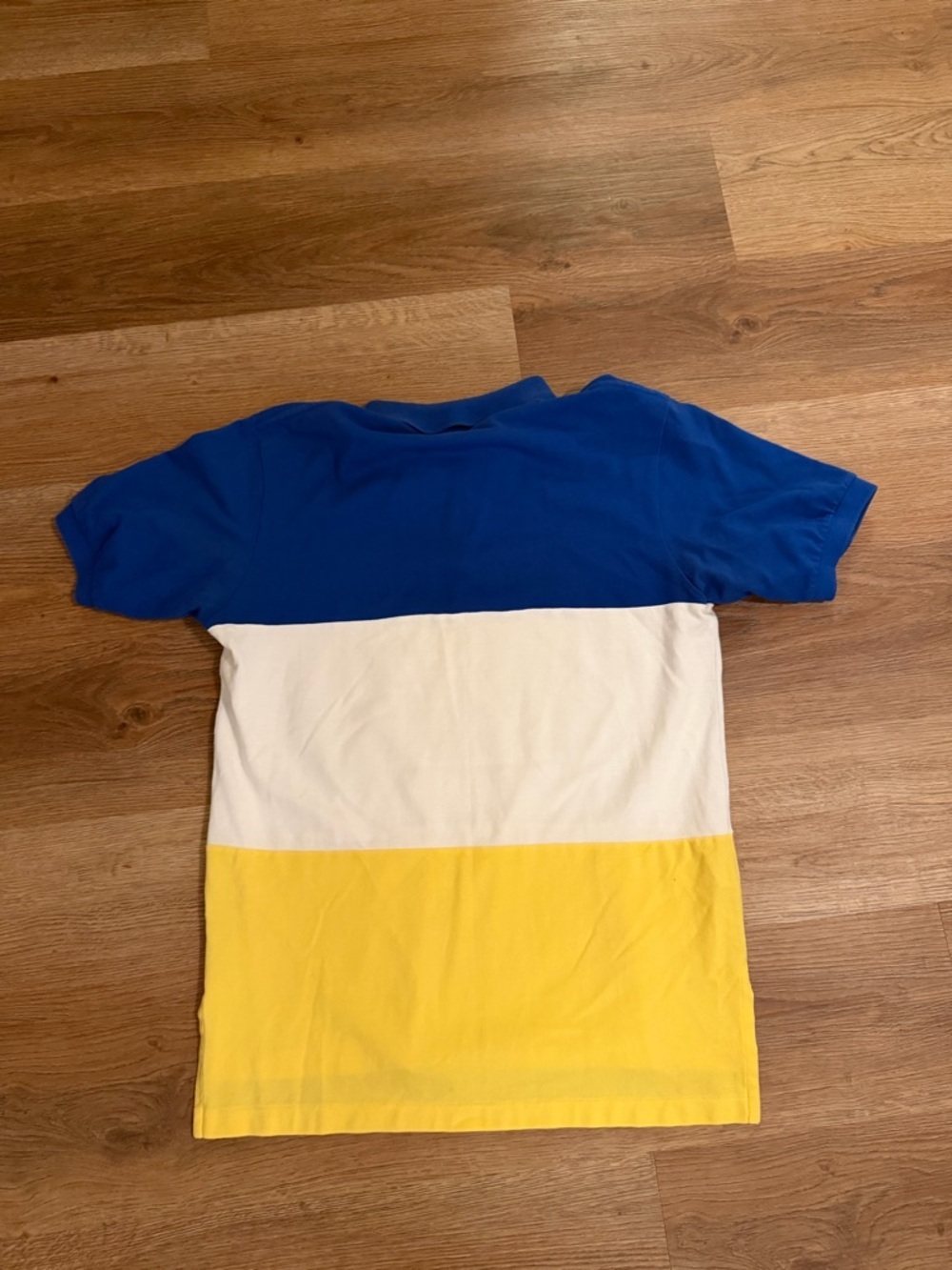 Ralph Lauren Blue, White & Yellow Block Polo - Picture 4 of 4